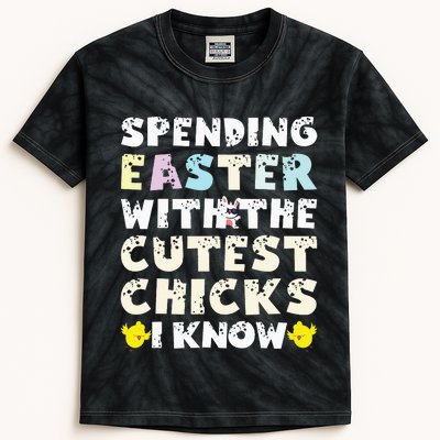 Easter Outfit For  Funny Cutest Chicks Kids Tie-Dye T-Shirt