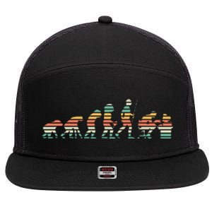 Evolution Of Gamer 7 Panel Mesh Trucker Snapback Hat