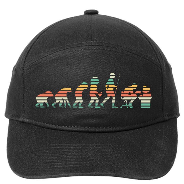 Evolution Of Gamer 7-Panel Snapback Hat