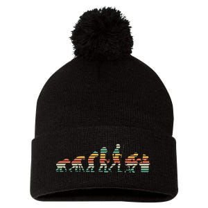 Evolution Of Gamer Pom Pom 12in Knit Beanie