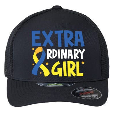 Extra Ordinary Girl Down Syndrome Awareness Flexfit Unipanel Trucker Cap