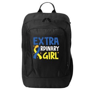 Extra Ordinary Girl Down Syndrome Awareness City Backpack