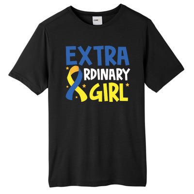 Extra Ordinary Girl Down Syndrome Awareness Tall Fusion ChromaSoft Performance T-Shirt