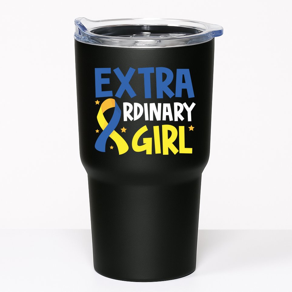 Extra Ordinary Girl Down Syndrome Awareness Tumbler