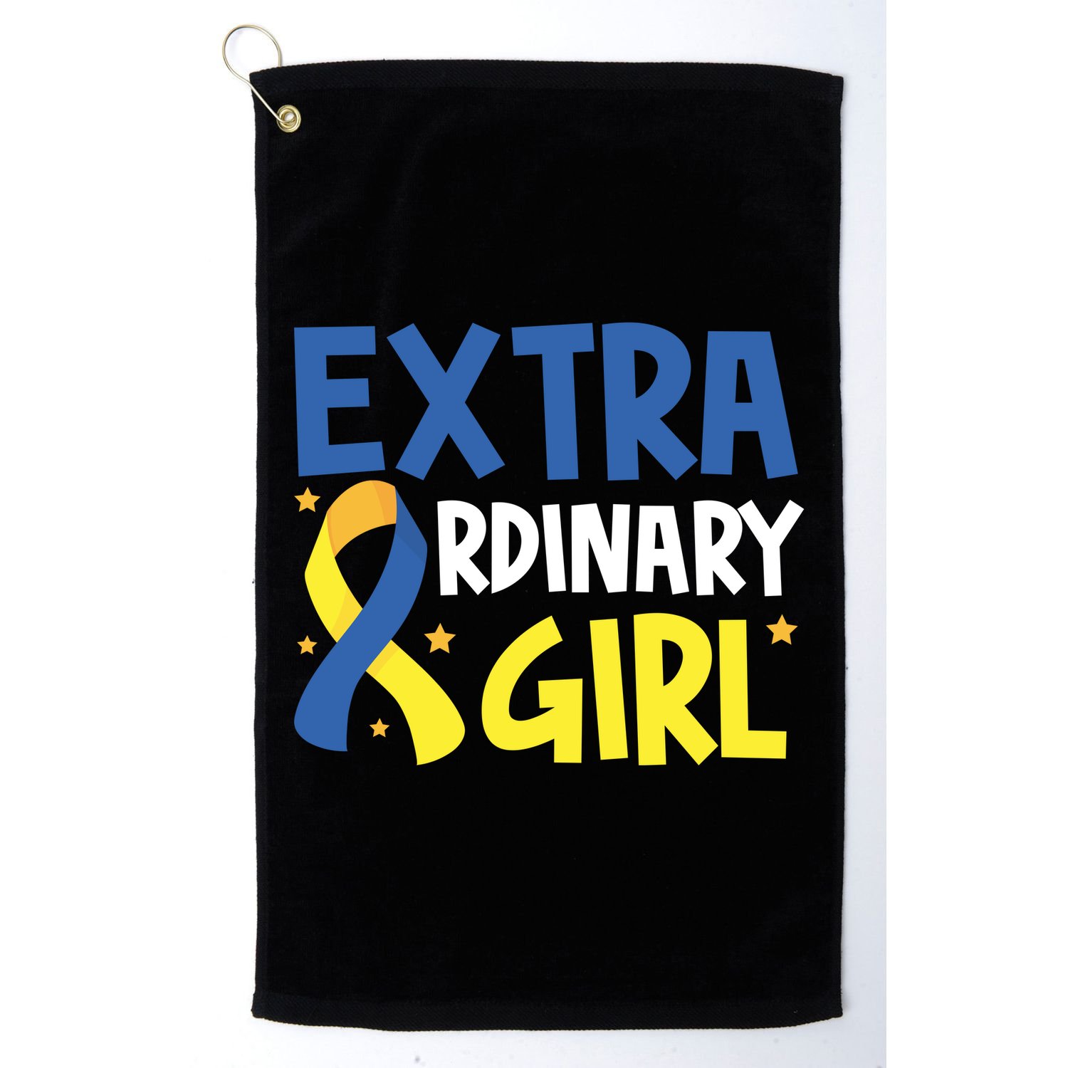 Extra Ordinary Girl Down Syndrome Awareness Golf Towel