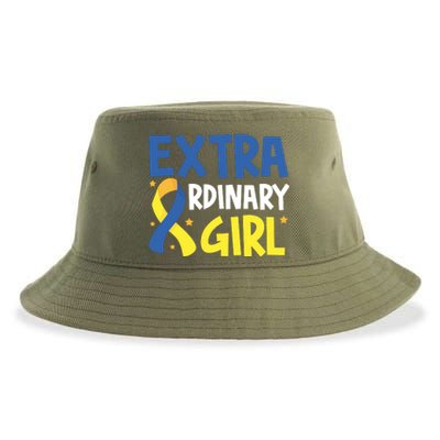 Extra Ordinary Girl Down Syndrome Awareness Sustainable Bucket Hat