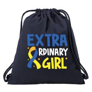 Extra Ordinary Girl Down Syndrome Awareness Drawstring Bag