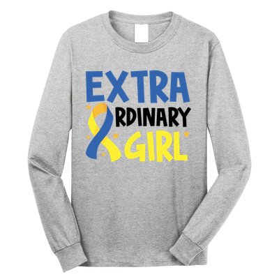 Extra Ordinary Girl Down Syndrome Awareness Long Sleeve Shirt