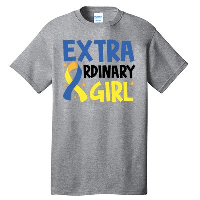 Extra Ordinary Girl Down Syndrome Awareness Tall T-Shirt