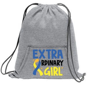 Extra Ordinary Girl Down Syndrome Awareness Sweatshirt Cinch Pack Bag