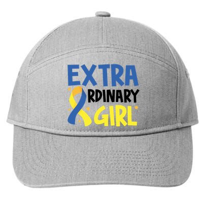 Extra Ordinary Girl Down Syndrome Awareness 7-Panel Snapback Hat