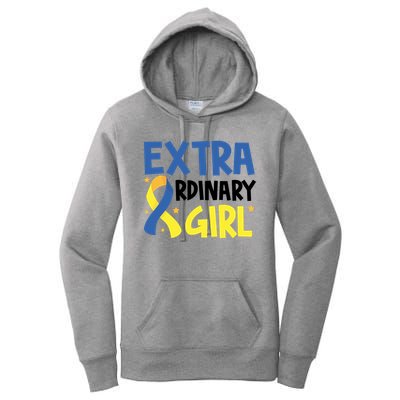 Extra Ordinary Girl Down Syndrome Awareness Women's Pullover Hoodie