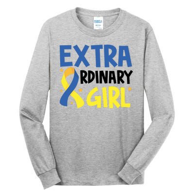 Extra Ordinary Girl Down Syndrome Awareness Tall Long Sleeve T-Shirt