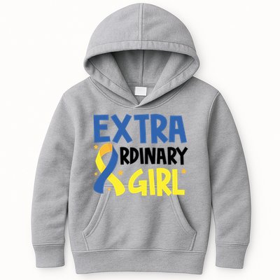 Extra Ordinary Girl Down Syndrome Awareness Kids Hoodie