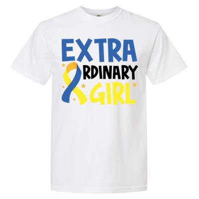 Extra Ordinary Girl Down Syndrome Awareness Garment-Dyed Heavyweight T-Shirt