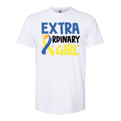 Extra Ordinary Girl Down Syndrome Awareness Softstyle CVC T-Shirt