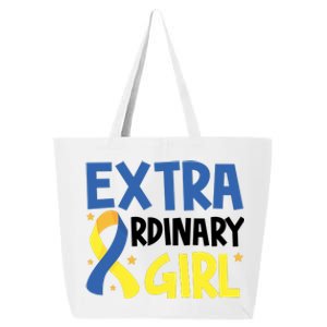 Extra Ordinary Girl Down Syndrome Awareness 25L Jumbo Tote