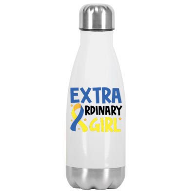 Extra Ordinary Girl Down Syndrome Awareness Stainless Steel Insulated Water Bottle