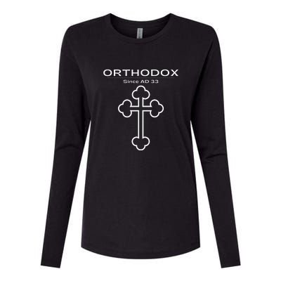 Eastern Orthodox Gift Since AD 33 Womens Cotton Relaxed Long Sleeve T-Shirt