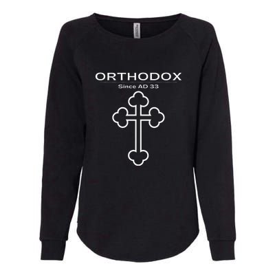 Eastern Orthodox Gift Since AD 33 Womens California Wash Sweatshirt