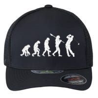 Evolution Of Golfer Dad Grandpa Golfing Lover Golf Player Flexfit Unipanel Trucker Cap