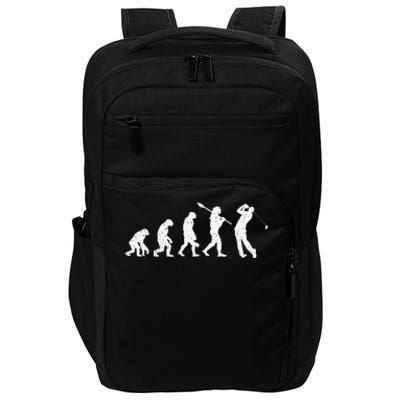 Evolution Of Golfer Dad Grandpa Golfing Lover Golf Player Impact Tech Backpack