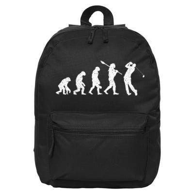 Evolution Of Golfer Dad Grandpa Golfing Lover Golf Player 16 in Basic Backpack