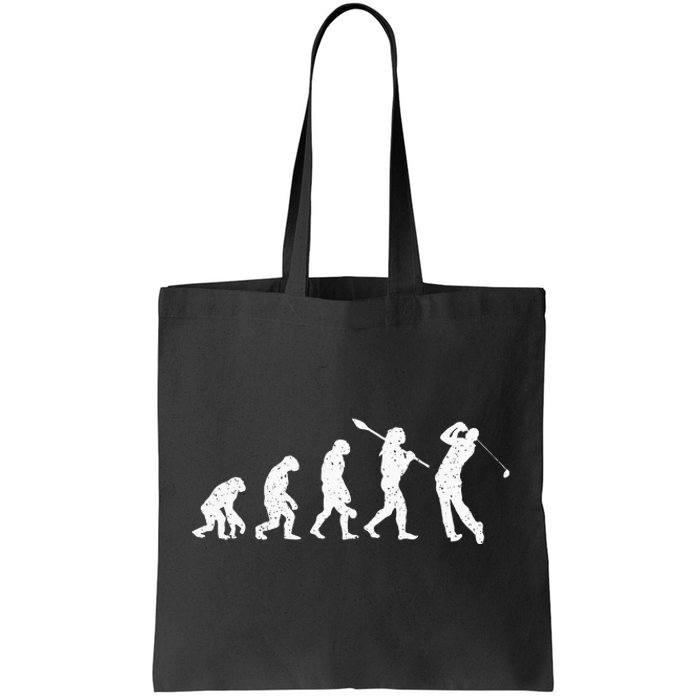 Evolution Of Golfer Dad Grandpa Golfing Lover Golf Player Tote Bag