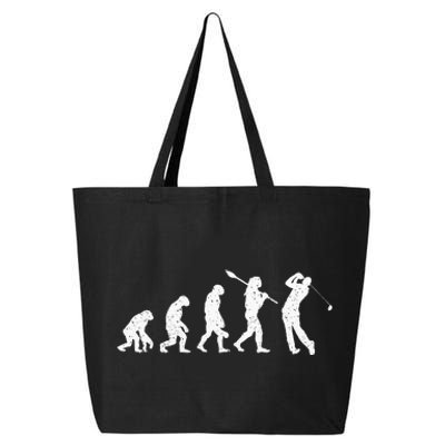 Evolution Of Golfer Dad Grandpa Golfing Lover Golf Player 25L Jumbo Tote