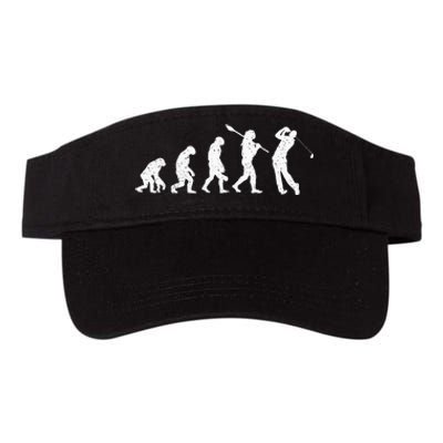 Evolution Of Golfer Dad Grandpa Golfing Lover Golf Player Valucap Bio-Washed Visor