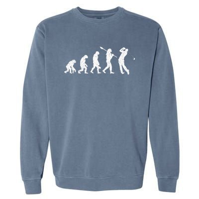 Evolution Of Golfer Dad Grandpa Golfing Lover Golf Player Garment-Dyed Sweatshirt