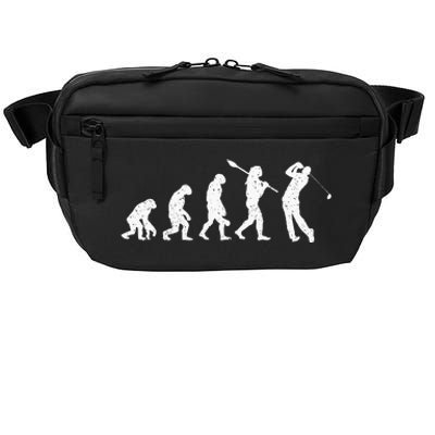 Evolution Of Golfer Dad Grandpa Golfing Lover Golf Player Crossbody Pack