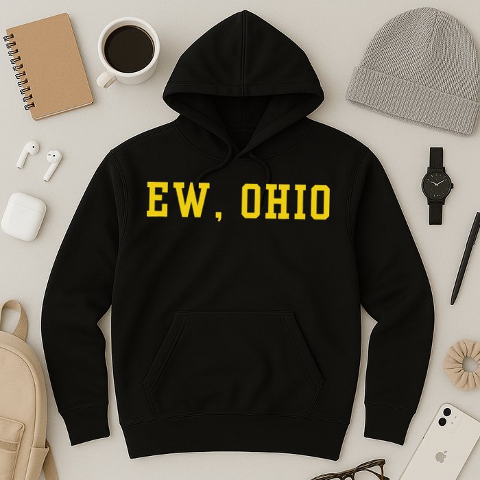 Ew Ohio Generation Z & Gen Alpha Brain Rot Funny Slang Hoodie