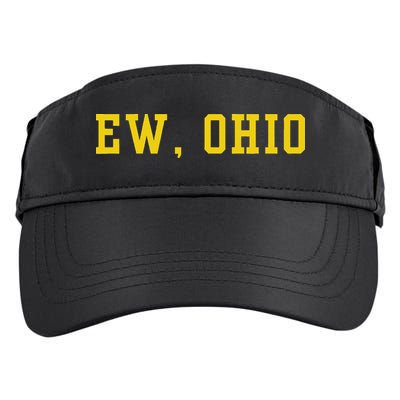 Ew Ohio Generation Z & Gen Alpha Brain Rot Funny Slang Adult Drive Performance Visor