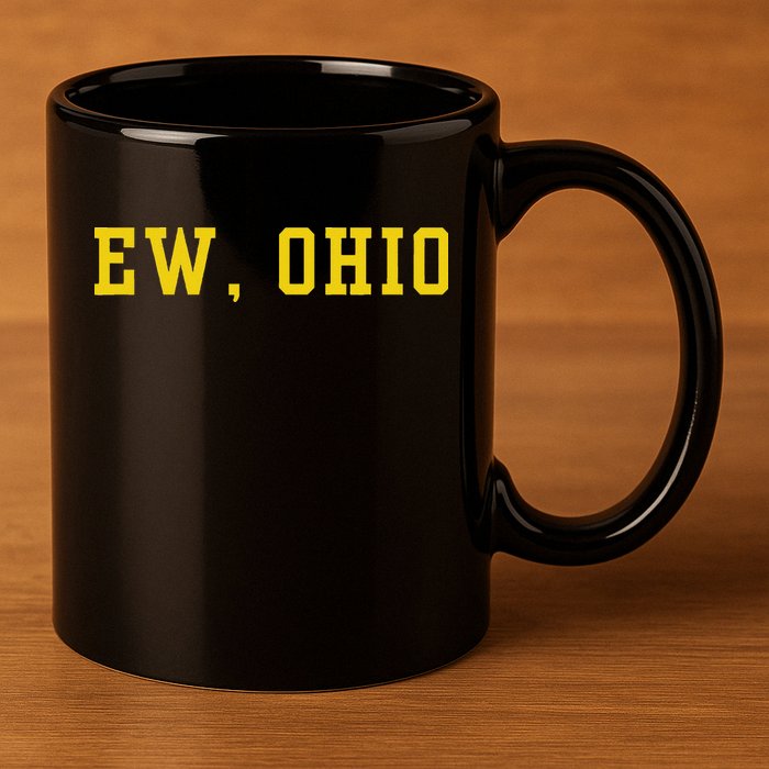 Ew Ohio Generation Z & Gen Alpha Brain Rot Funny Slang 11oz C Handle Ceramic Mug