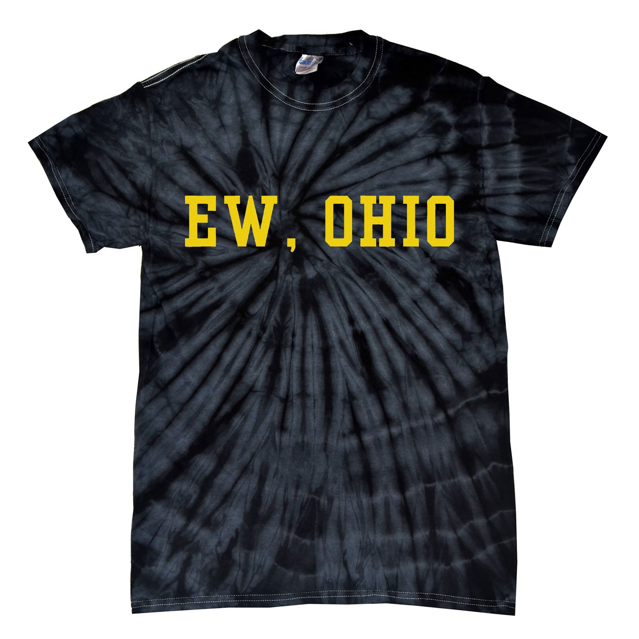 Ew Ohio Generation Z & Gen Alpha Brain Rot Funny Slang Tie-Dye T-Shirt