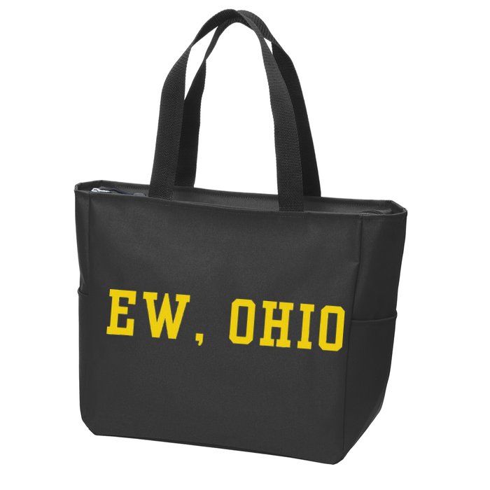 Ew Ohio Generation Z & Gen Alpha Brain Rot Funny Slang Zip Tote Bag