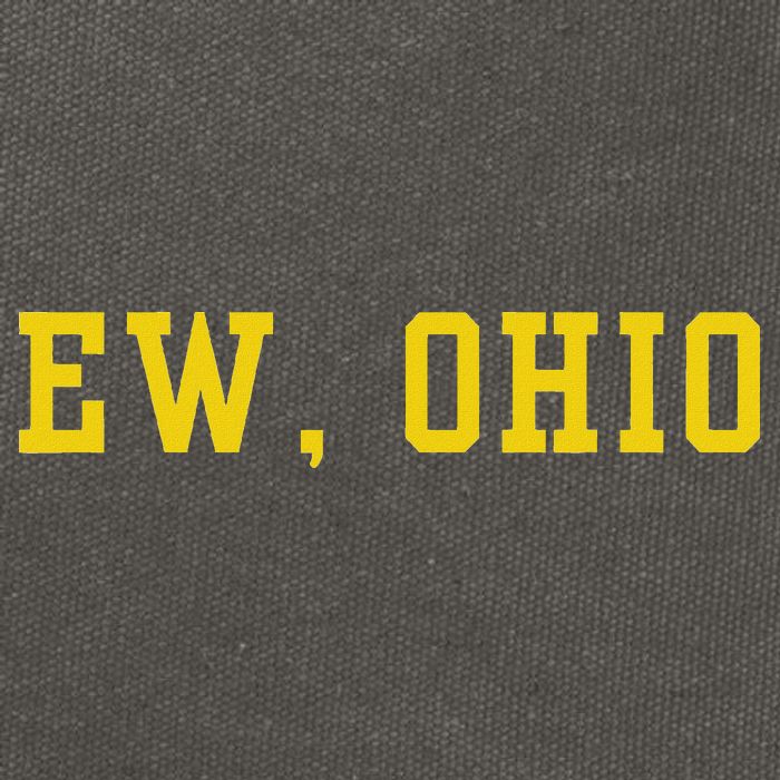 Ew Ohio Generation Z & Gen Alpha Brain Rot Funny Slang Cotton Canvas Backpack