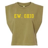 Ew Ohio Generation Z & Gen Alpha Brain Rot Funny Slang Garment-Dyed Women's Muscle Tee