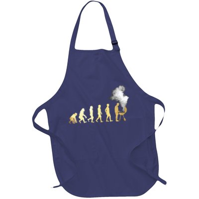 Evolution Of Grill Master Grilling Gifts I Do BBQ Full-Length Apron With Pockets