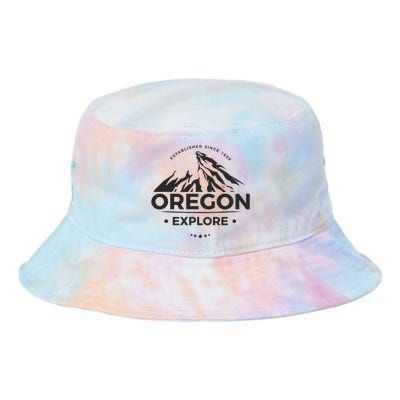 Explore Oregon Graphic Mountain Tie Dye Newport Bucket Hat