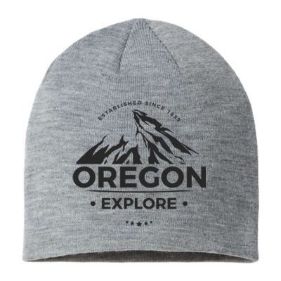 Explore Oregon Graphic Mountain Sustainable Beanie