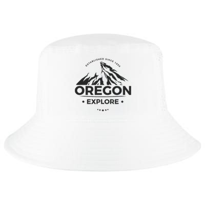 Explore Oregon Graphic Mountain Cool Comfort Performance Bucket Hat