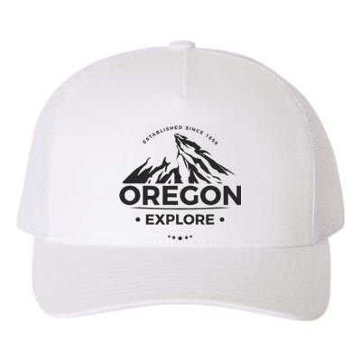 Explore Oregon Graphic Mountain Yupoong Adult 5-Panel Trucker Hat