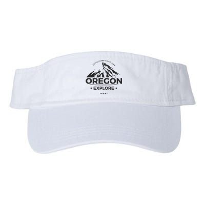 Explore Oregon Graphic Mountain Valucap Bio-Washed Visor