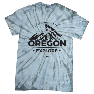 Explore Oregon Graphic Mountain Tie-Dye T-Shirt