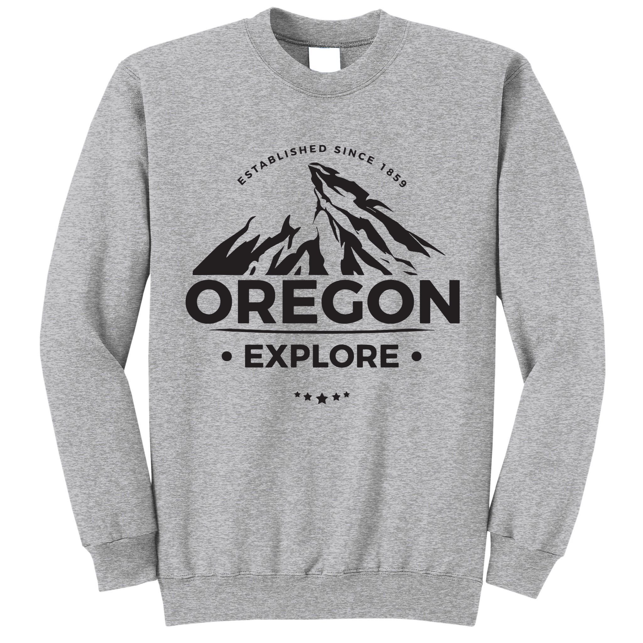Explore Oregon Graphic Mountain Tall Sweatshirt