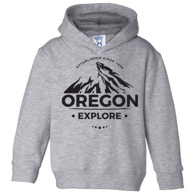 Explore Oregon Graphic Mountain Toddler Hoodie