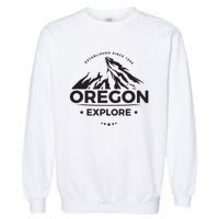 Explore Oregon Graphic Mountain Garment-Dyed Sweatshirt