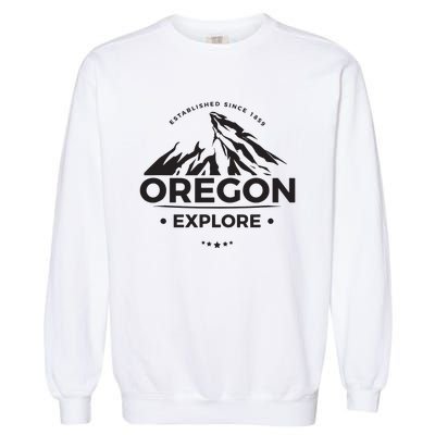 Explore Oregon Graphic Mountain Garment-Dyed Sweatshirt